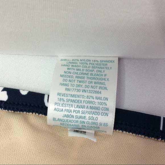 Kona Sol 2 Piece Swimsuit Floral Swirl Navy/White - Picture 7 of 12